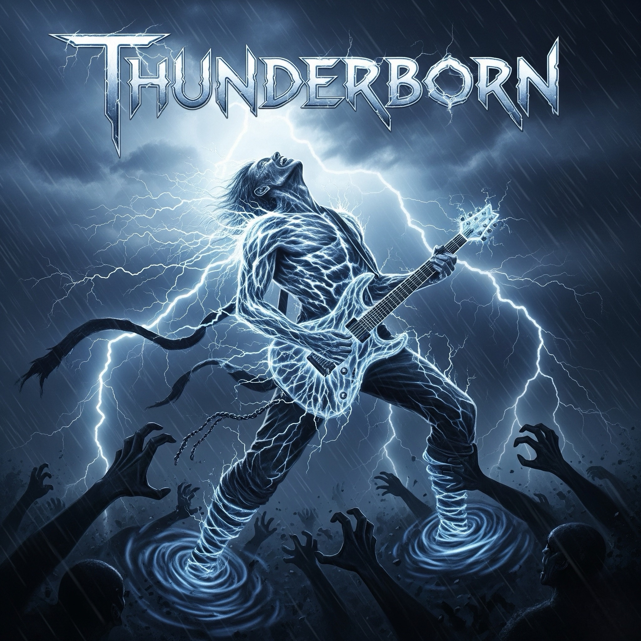 Drakxen — Thunderborn album cover